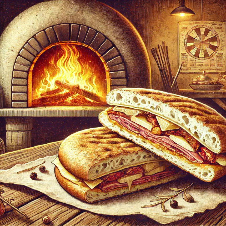 Discover the Magic of Panuozzo: Our Wood-Fired Sandwich